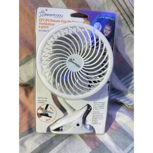 Dreambaby EZY-Fit Deluxe Clip on Fan - White